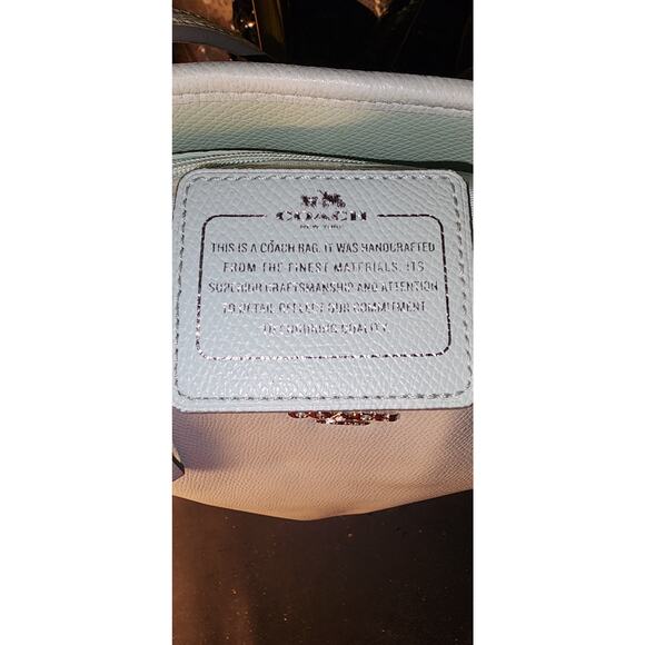 Coach City Zip pale green cross grain leather shoulder bag - Picture 5 of 9